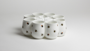 White tailed and red tailed bumble bee mugs