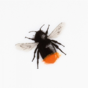 red tailed bumblebee print