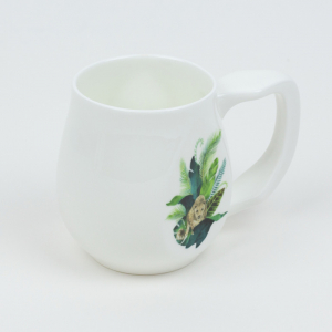 Leopard mug made from fine bone china and mad in Britain.