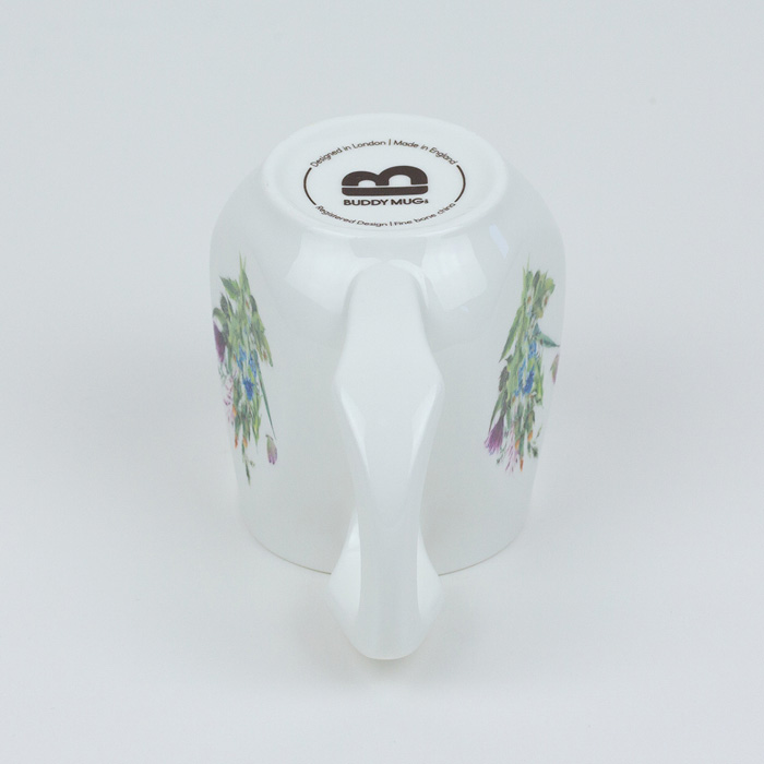 Butterfly mug made from fine bone china and mad in Britain.