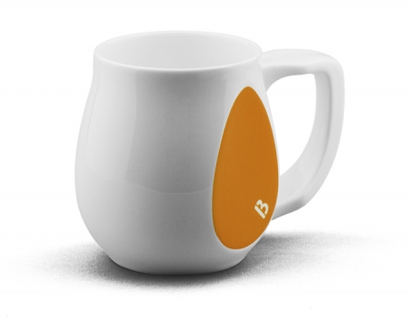 Ceramic orange coffee mugs perfect as a novelty mug gift